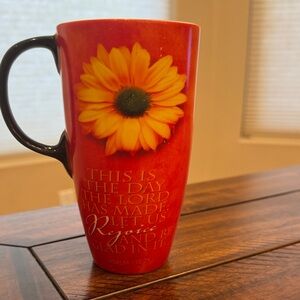 Red Floral Inspirational Mug